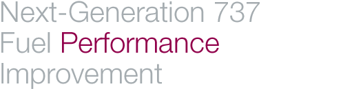 Next-Generation 737 Fuel Performance Improvement